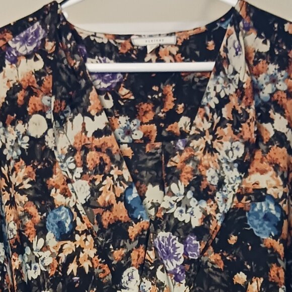 #41 3/$18 - Pleone Black/Orange Long Sleeve Top Size 2X - Picture 4 of 6